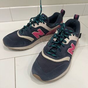 New Balance Navy and Pink Women's Sneakers
